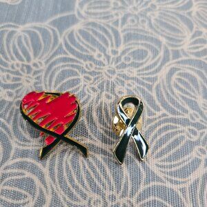 Green Awareness Ribbon Pins
